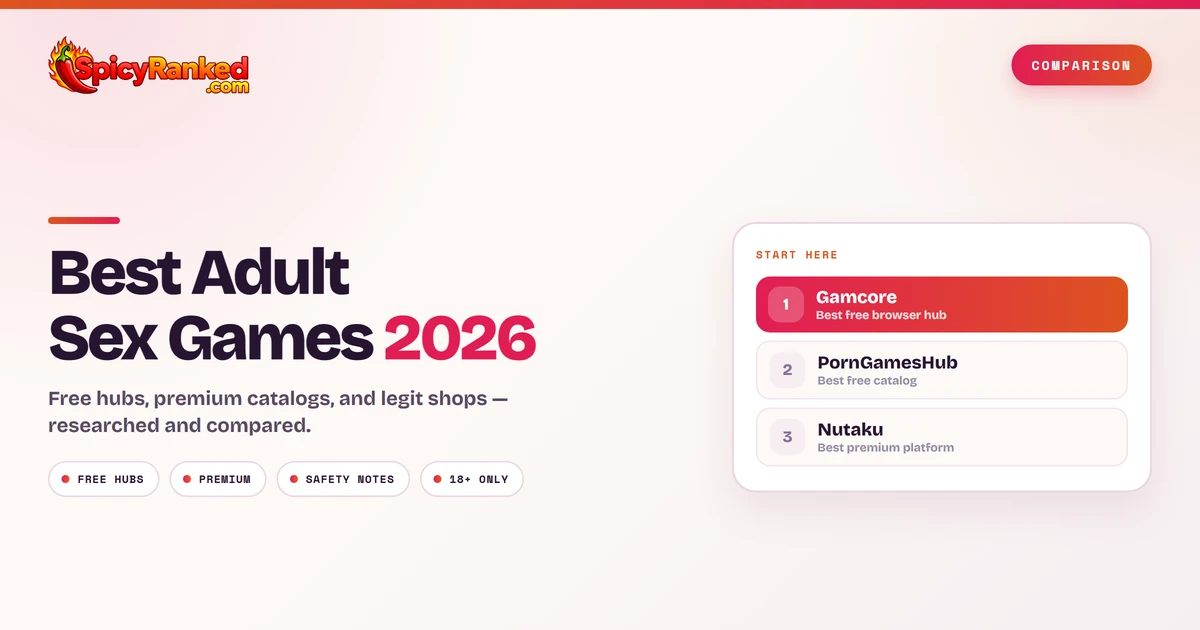 Best adult sex games sites in 2026 compared on SpicyRanked