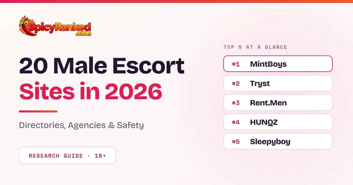 20 Male Escort Sites in 2026: Directories, Agencies & Safety
