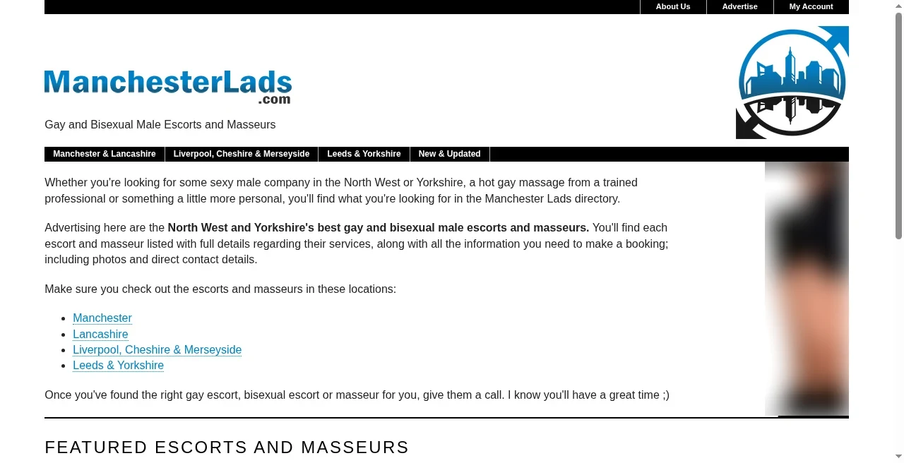 Manchester Lads gay and bisexual male escort directory