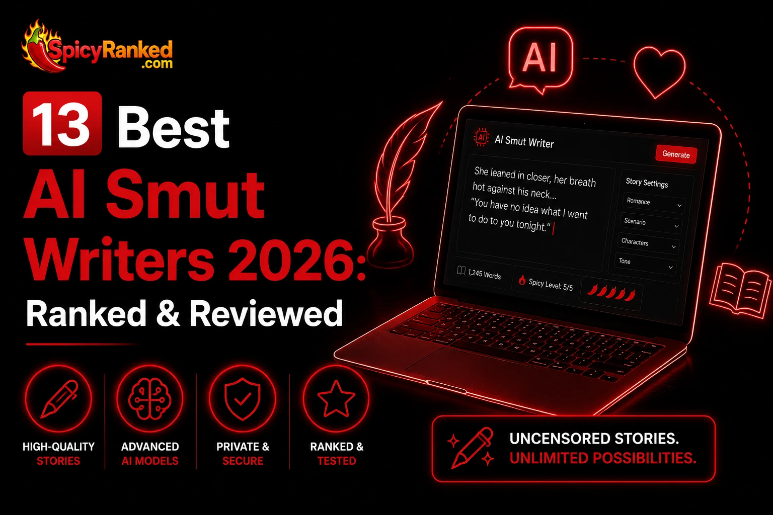 The Best AI Smut Writers of 2026: 13 Tools Ranked