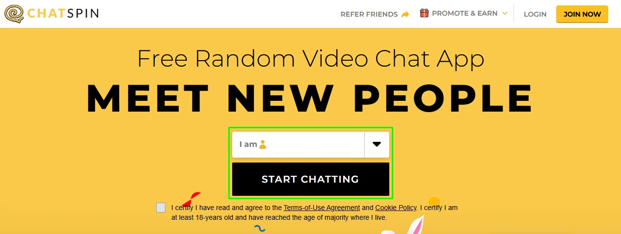 chatspin hero banner