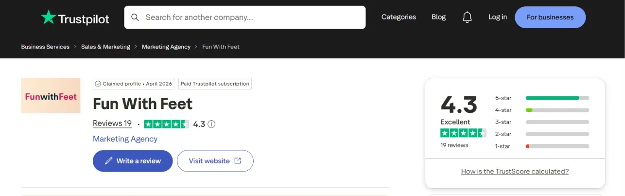 Fun With Feet Reviews on Trustpilot
