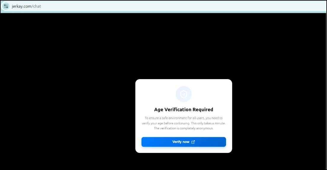 Jerkey Site Age Verification