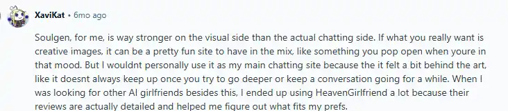 Reddit user comment For Soulgen