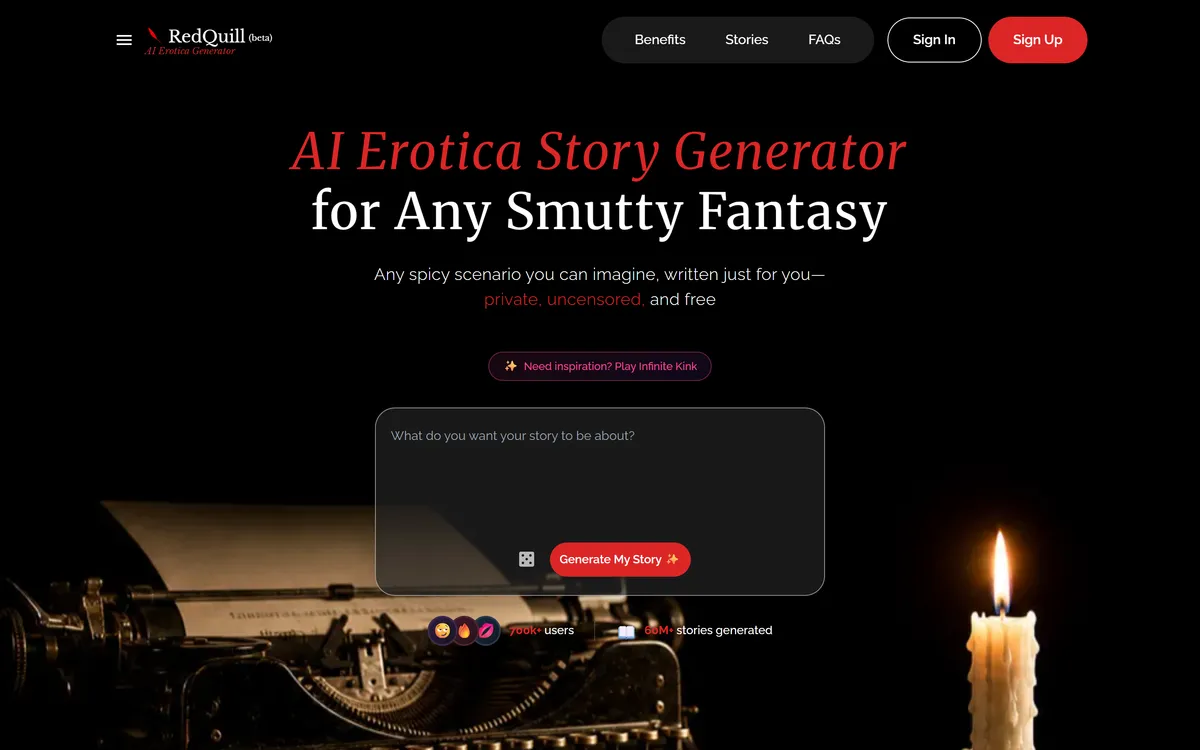 RedQuill homepage hero