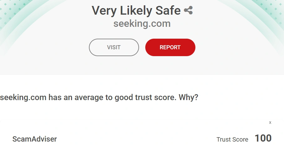 Seeking Score on Scamadvisor
