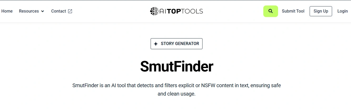 smutfinder on aitoptools