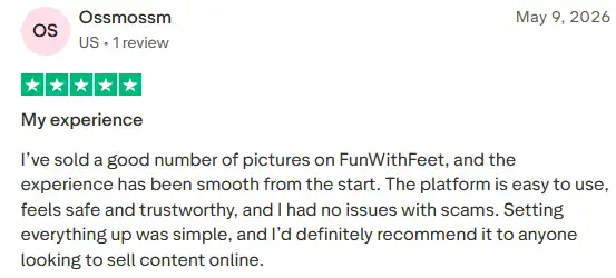 Fun With Feet Trustpilot Review