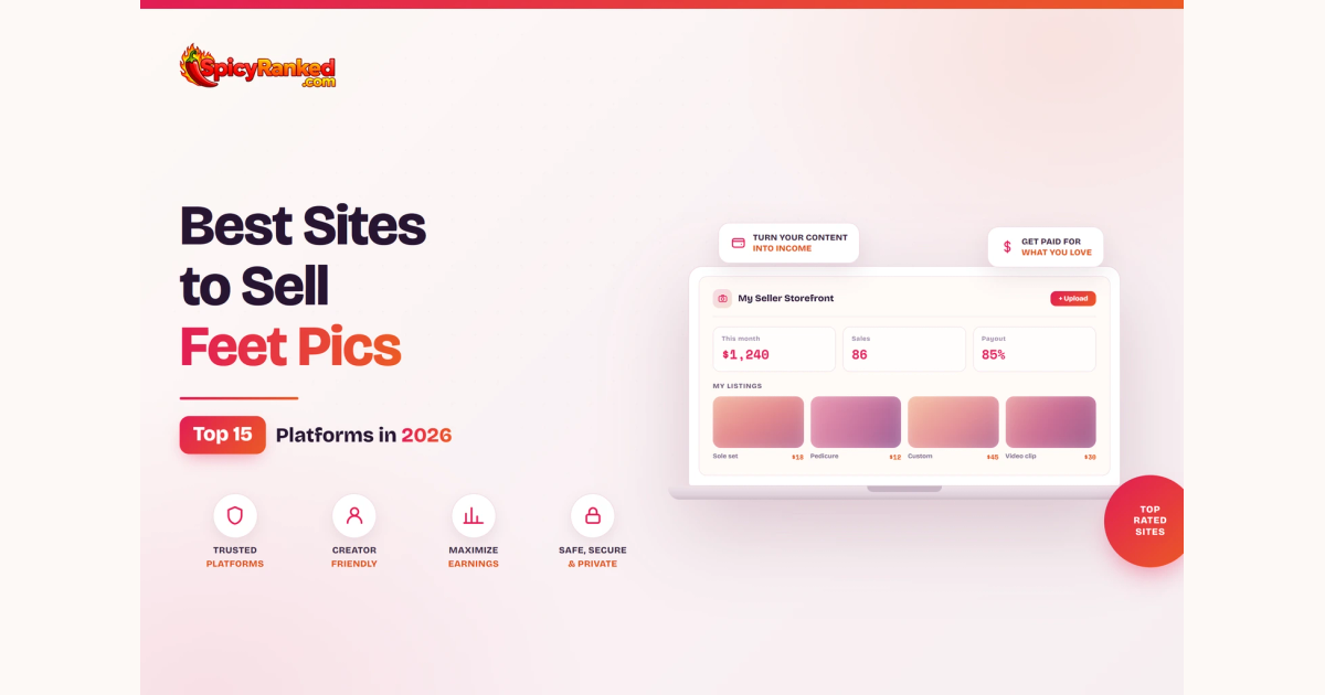 Best Sites to Sell Feet Pics 2026: Top 15 Ranked | SpicyRanked